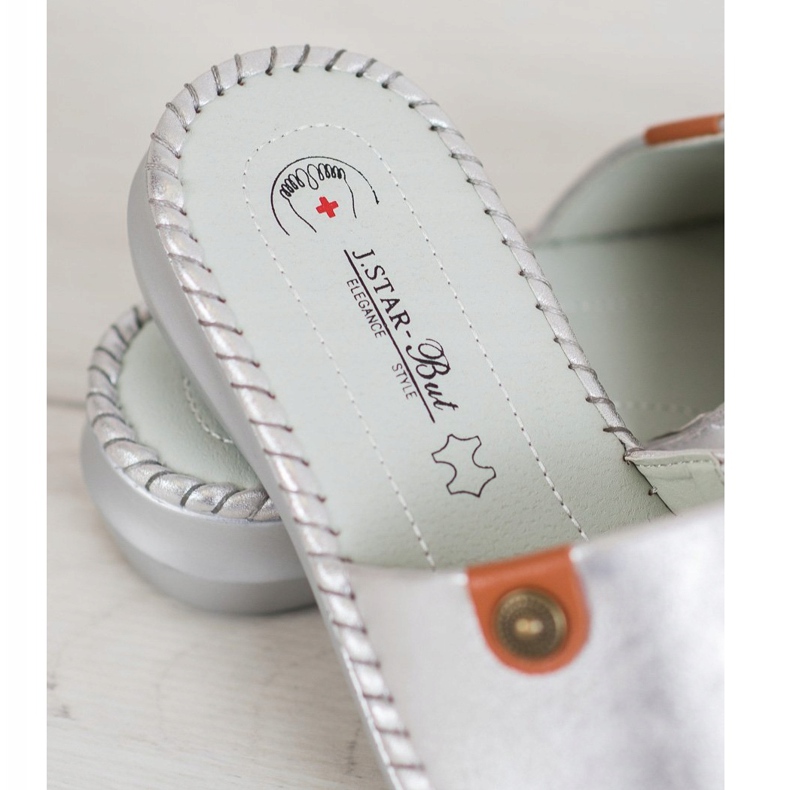 J. Star Rento Eco -nahkatossut harmaa 1