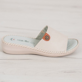 J. Star Rento Eco -nahkatossut beige 2