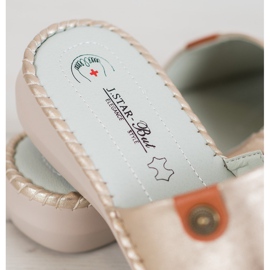 J. Star Rento Eco -nahkatossut kultainen 1