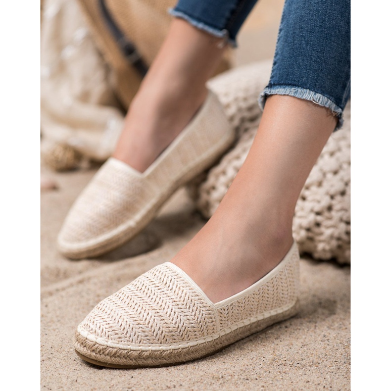 SHELOVET Punottu Beige Espadrilles 2