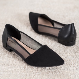 Evento Mustat ballerinat verkkokankaalla 2