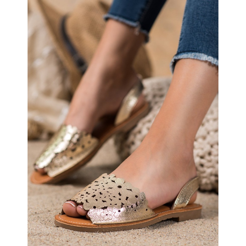 Evento Slip-on kultaiset sandaalit kultainen 1