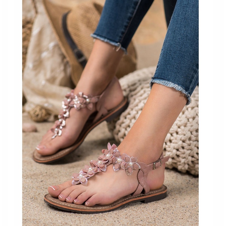 Evento Varvassandaalit kukilla vaaleanpunainen 1