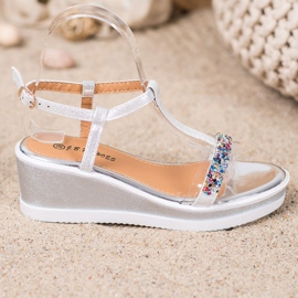 SHELOVET Tyylikkäät kiilat eko -nahalla harmaa 2