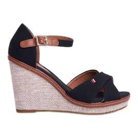 SEA Naisten sandaalit Wedge Black LaMane ruskea musta 3