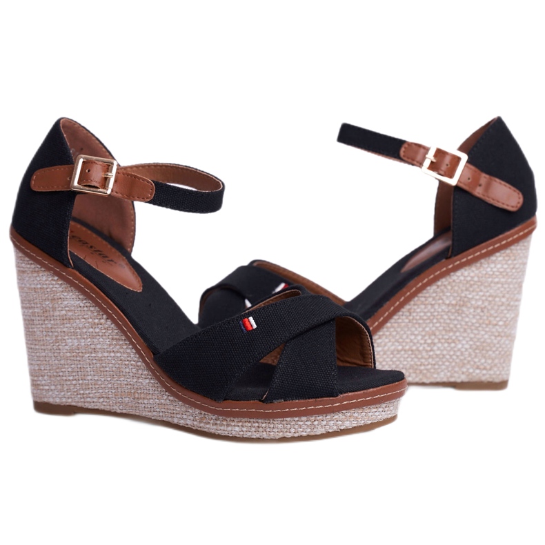 SEA Naisten sandaalit Wedge Black LaMane ruskea musta 4