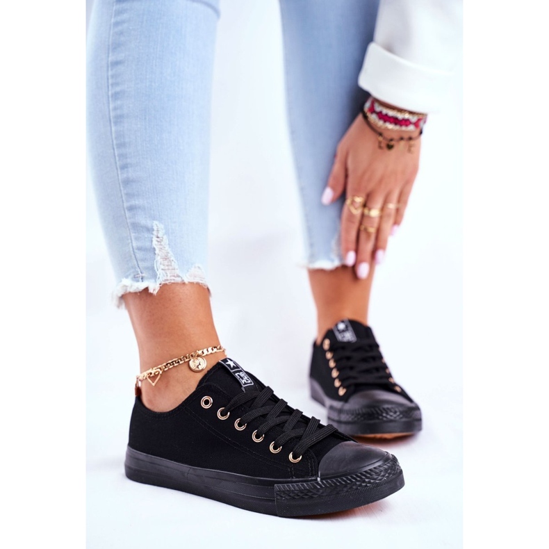 NEWS Naisten lenkkarit Matala materiaali Musta Ecoma 1