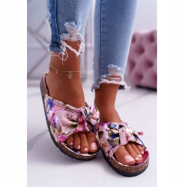 PS1 Naisten vaaleanpunaiset tohvelit korkkikukkien Wendyn jousessa vaaleanpunainen monivärinen 2