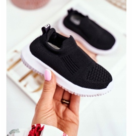 Apawwa Urheilulliset lasten kengät Slip-On Black Eltros musta 1