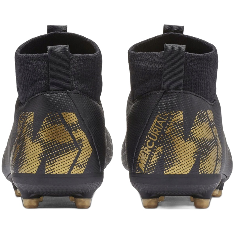 Nike Mercurial Superfly 6 Academy Mg Jr AH7337-077 jalkapallokengät musta 3