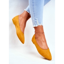 PS1 Naisten Eco-Suede Ballerinat Yellow Bellissima keltainen 3