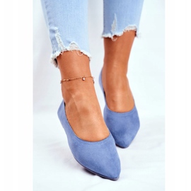 SEA Naisten Eco-Suede Ballerinat Blue Bellissima sininen 2