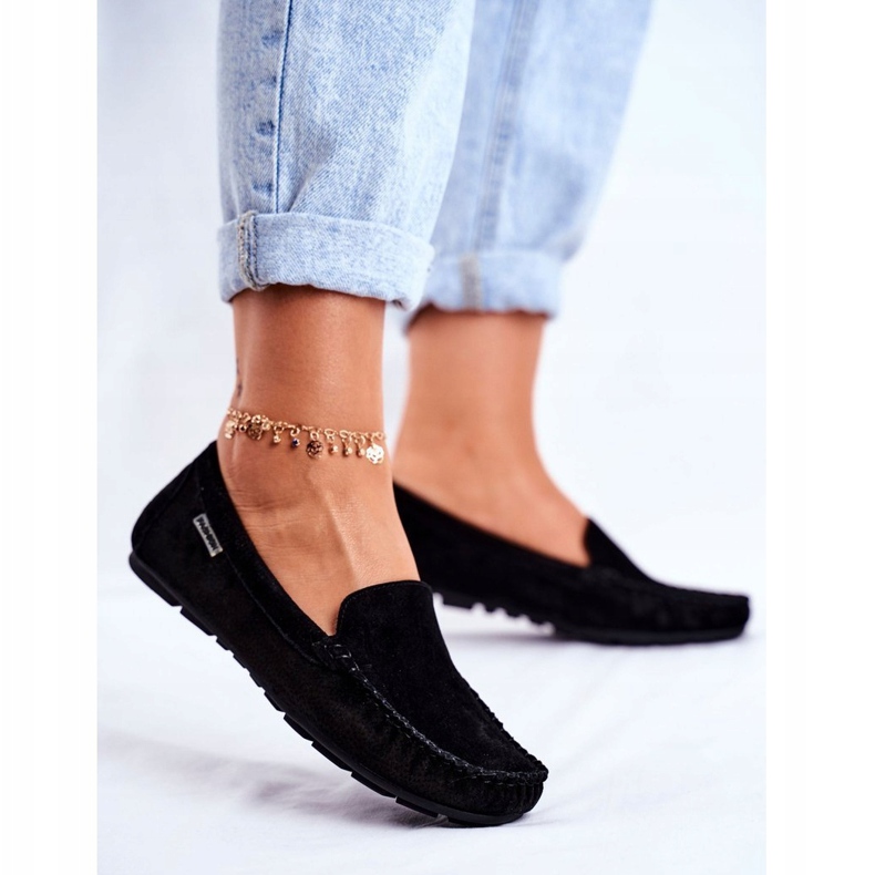 Vinceza Naisten Loaferit Mokkanahka Musta Papito 1