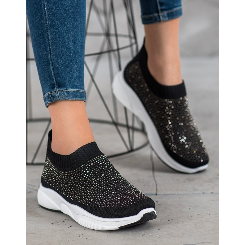 Kayla Urheilujalkineet kristalleilla musta 1