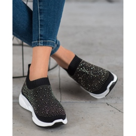 Kayla Urheilujalkineet kristalleilla musta 2