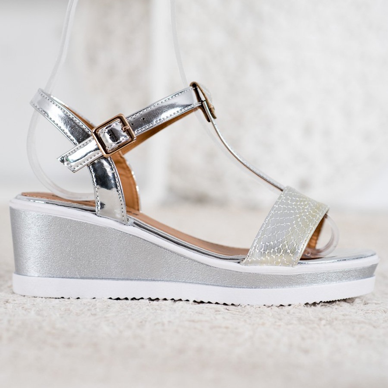 SHELOVET Hopeakiilat eko -nahalla harmaa 2