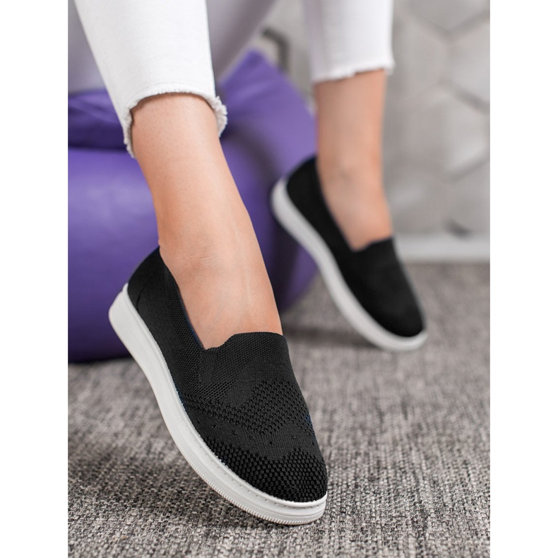 Via Giulia  Slipons alustalla musta 1