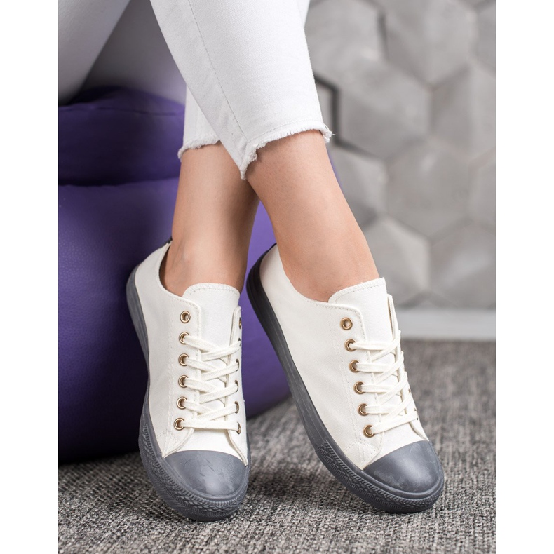 SHELOVET Tekstiilikengät valkoinen harmaa 1