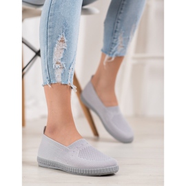 Via Giulia  Openwork Slip On lenkkarit harmaa 2