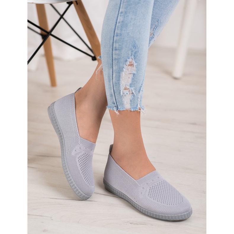 Via Giulia  Openwork Slip On lenkkarit harmaa 1