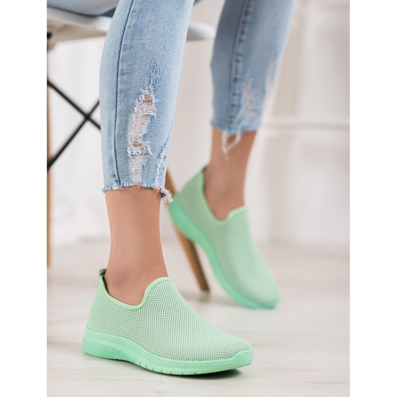 Super Mode Liukastettavat urheilukengät vihreä 1