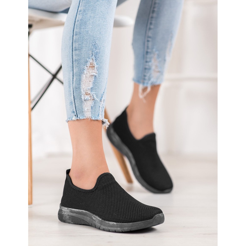 Super Mode Liukastettavat urheilukengät musta 2