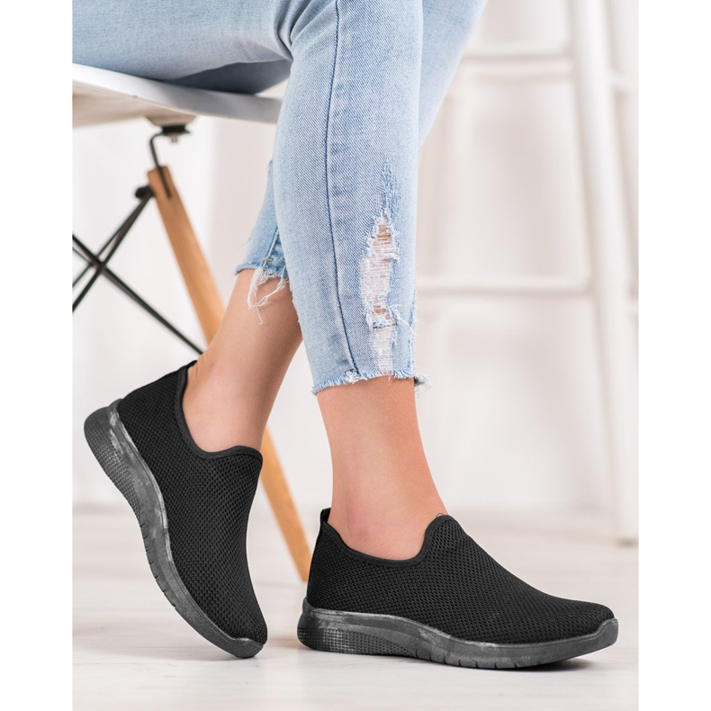 Super Mode Liukastettavat urheilukengät musta 1