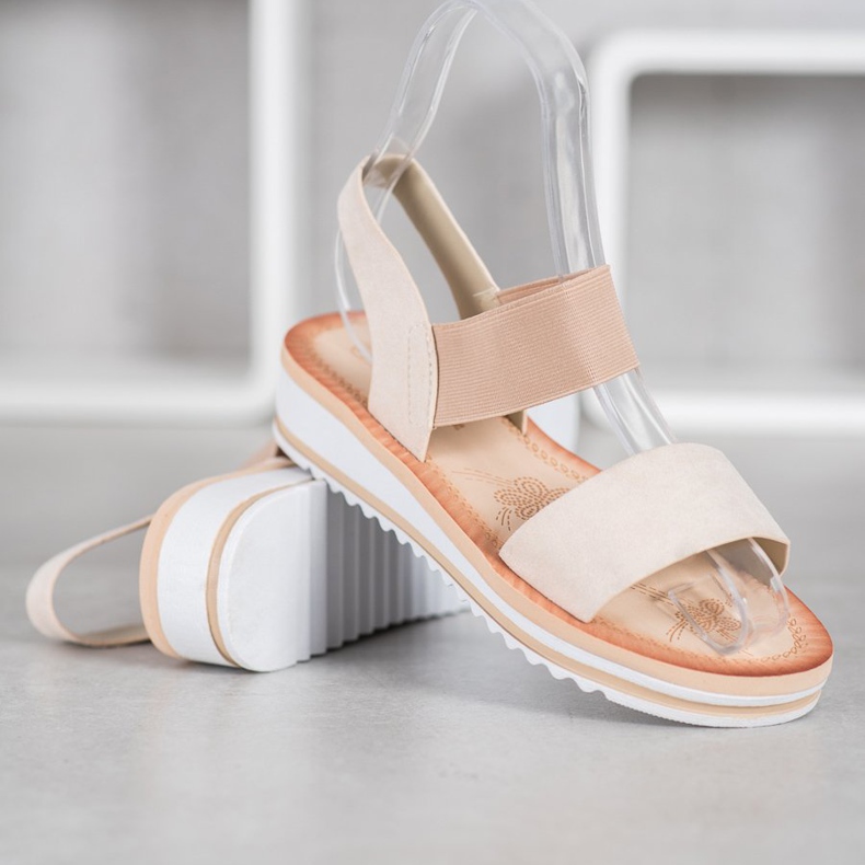 Mannika Mokka sandaalit alustalla ruskea 1