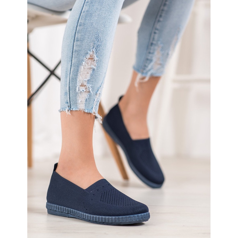 Via Giulia  Openwork Slip On lenkkarit tummansininen sininen 2