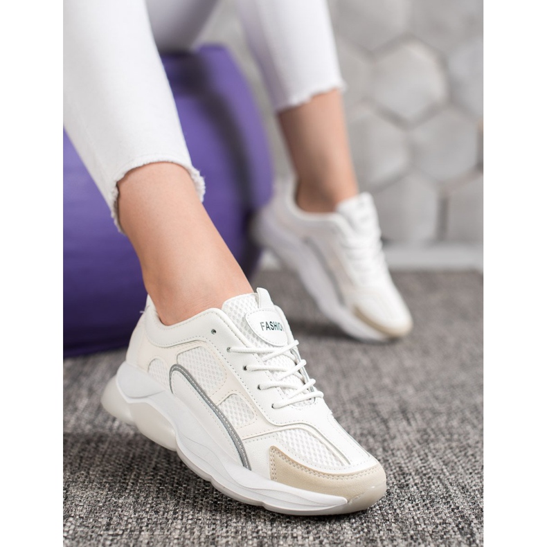 Via Giulia  Glitter -muoti lenkkarit valkoinen 1