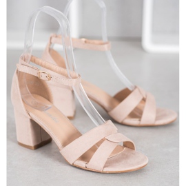 Mannika Mokkanahkaiset sandaalit ruskea 2