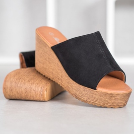 Renda Korkeakorkoiset sandaalit musta 1