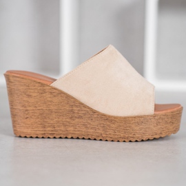 Renda Korkeakorkoiset sandaalit ruskea 1