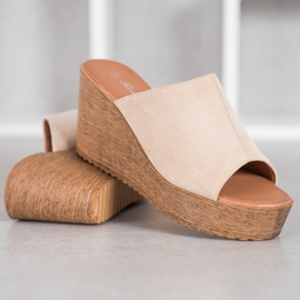 Renda Korkeakorkoiset sandaalit ruskea 2