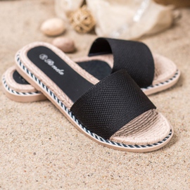 Renda Tekstiilimustat tossut 1