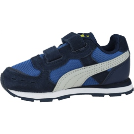 Puma Vista V Infants Jr 369541-09 valkoinen tummansininen sininen 1