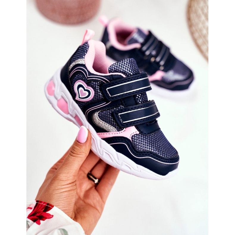 EVE Urheilulliset lasten kengät, jotka loistavat tarranauhalla laivastonsinisellä punaisella laivastonsininen vaaleanpunainen 2