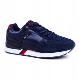 EVE Miesten urheilukengät Suede Nahka Navy Blue Fonsi tummansininen 1
