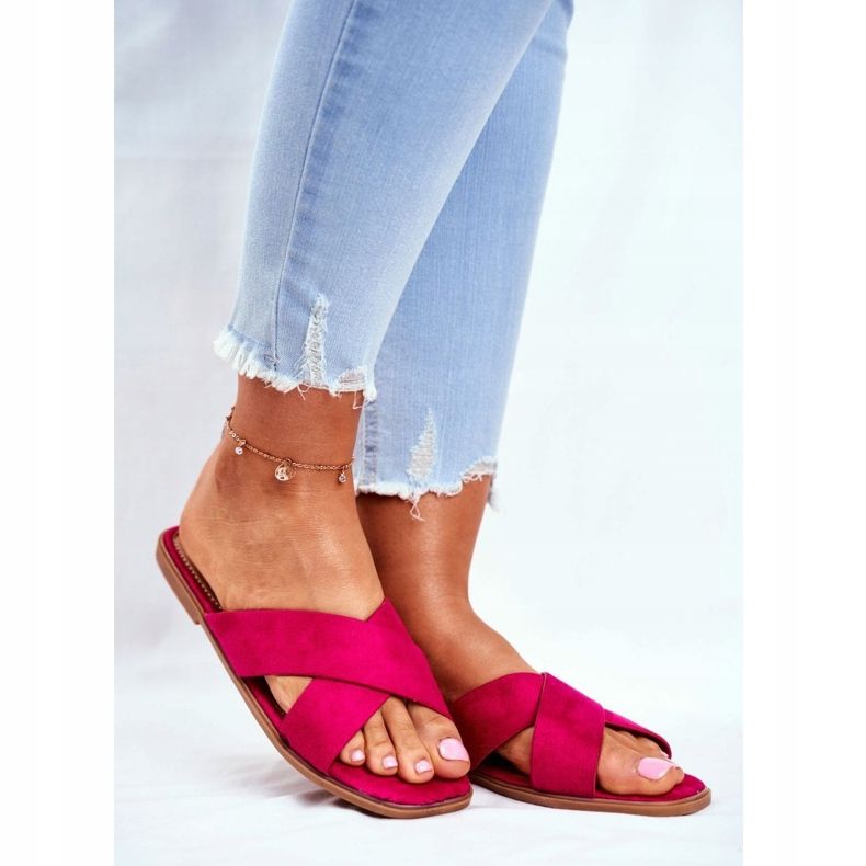 Naisten tossut Vyöt ristillä Fuchsia Filippiinit vaaleanpunainen 1