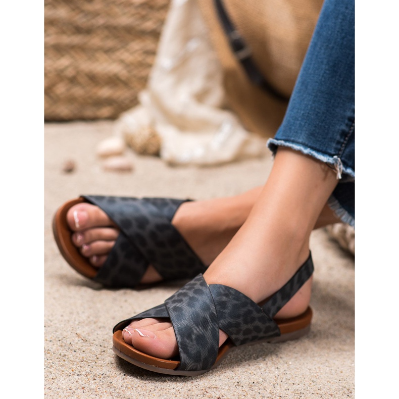 Kylie Täplikäs sandaalit musta 1