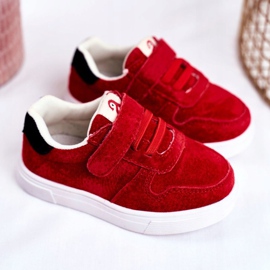 Apawwa Lasten lenkkarit Suede Velcro Red Trelmo punainen punainen 2