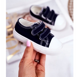 Apawwa Lasten lenkkarit Navy Blue Fanot tarranauhalla tummansininen 1