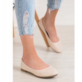 Diamantique Beige balerinat 2