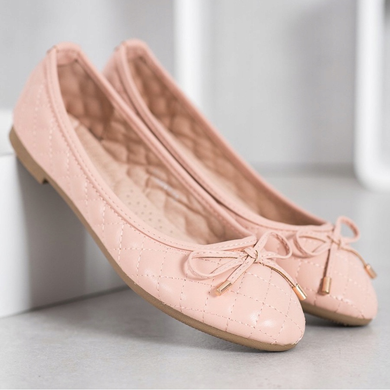 Diamantique Tikatut ballerinat monivärinen vaaleanpunainen 1