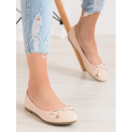 Diamantique Klassiset beige -ballerinat ruskea monivärinen 2