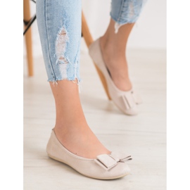 Bona Tyylikäs ballerina jousella ruskea 2