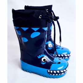 Apawwa Lasten sadesaappaat Navy Blue Mordeso Shark tummansininen sininen 1