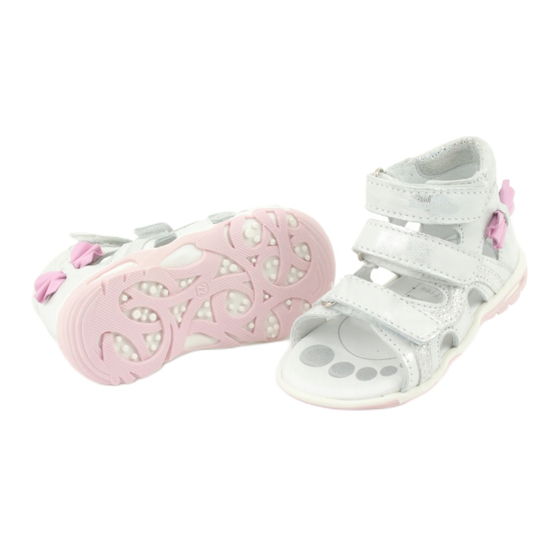 Ren But Ren Shoe -sandaalit, joissa on keula 1489 valkoista hopeaa, mutta valkoinen 4