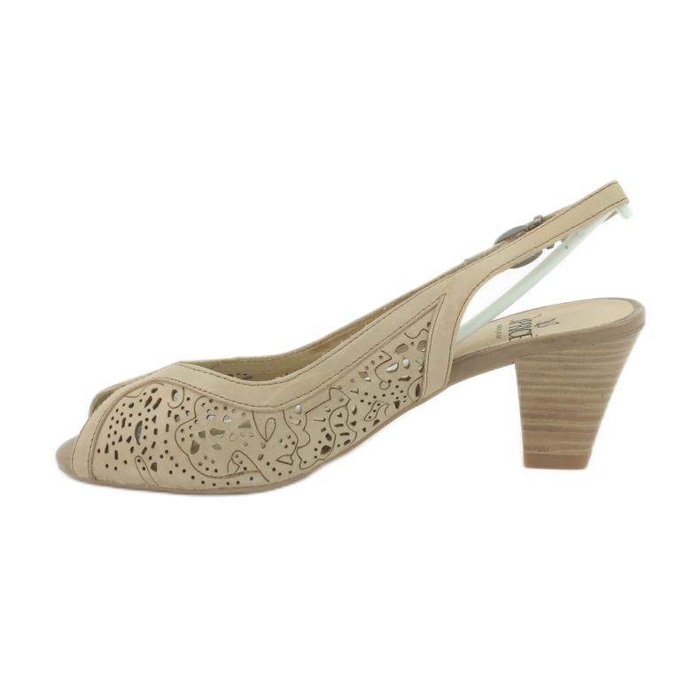 Caprice avoimet nahkasandaalit 29606 beige 1