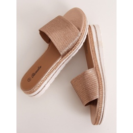 Champagne naisten tossut 222-32 Champagne kultainen 1